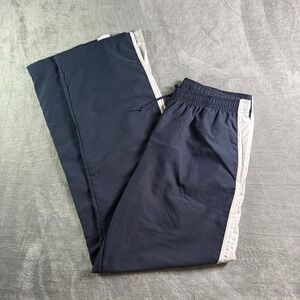 Nike Vintage Y2K Side Stripe Track Pants Boys Large 12-14 Navy Blue White